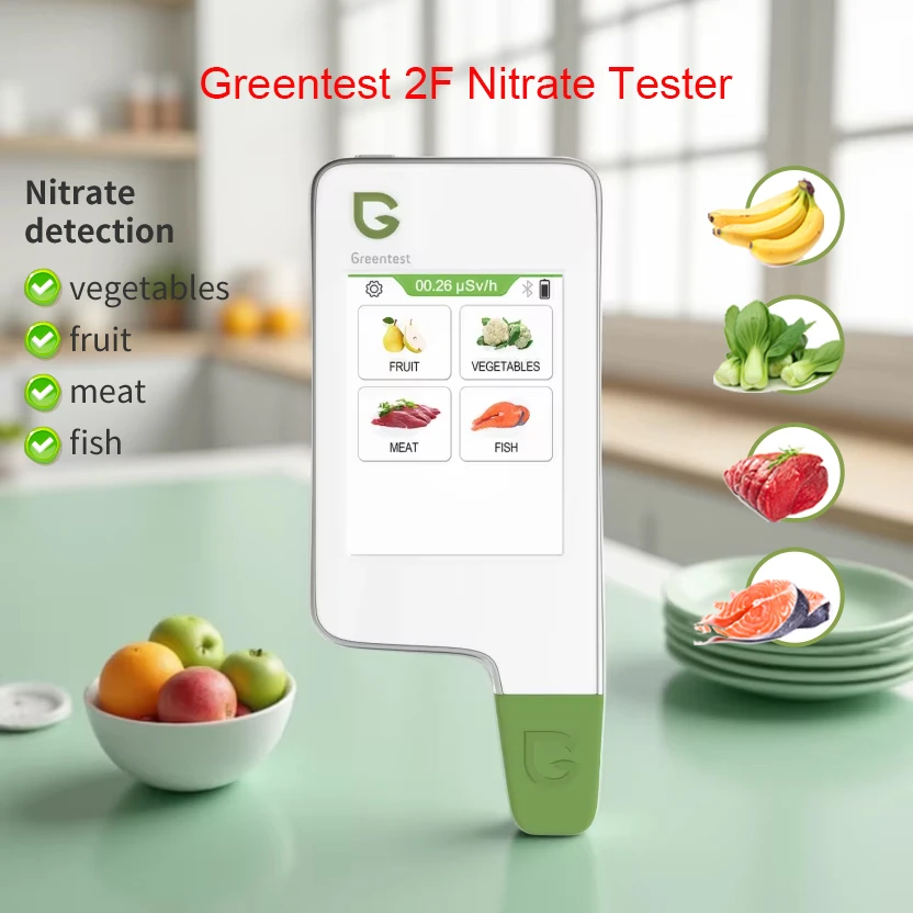 

Food Safety Detector Greentest 2F Portable Home Kitchen Fruits and Vegetables Meat Multifunctional Nitrate Tester Health Care