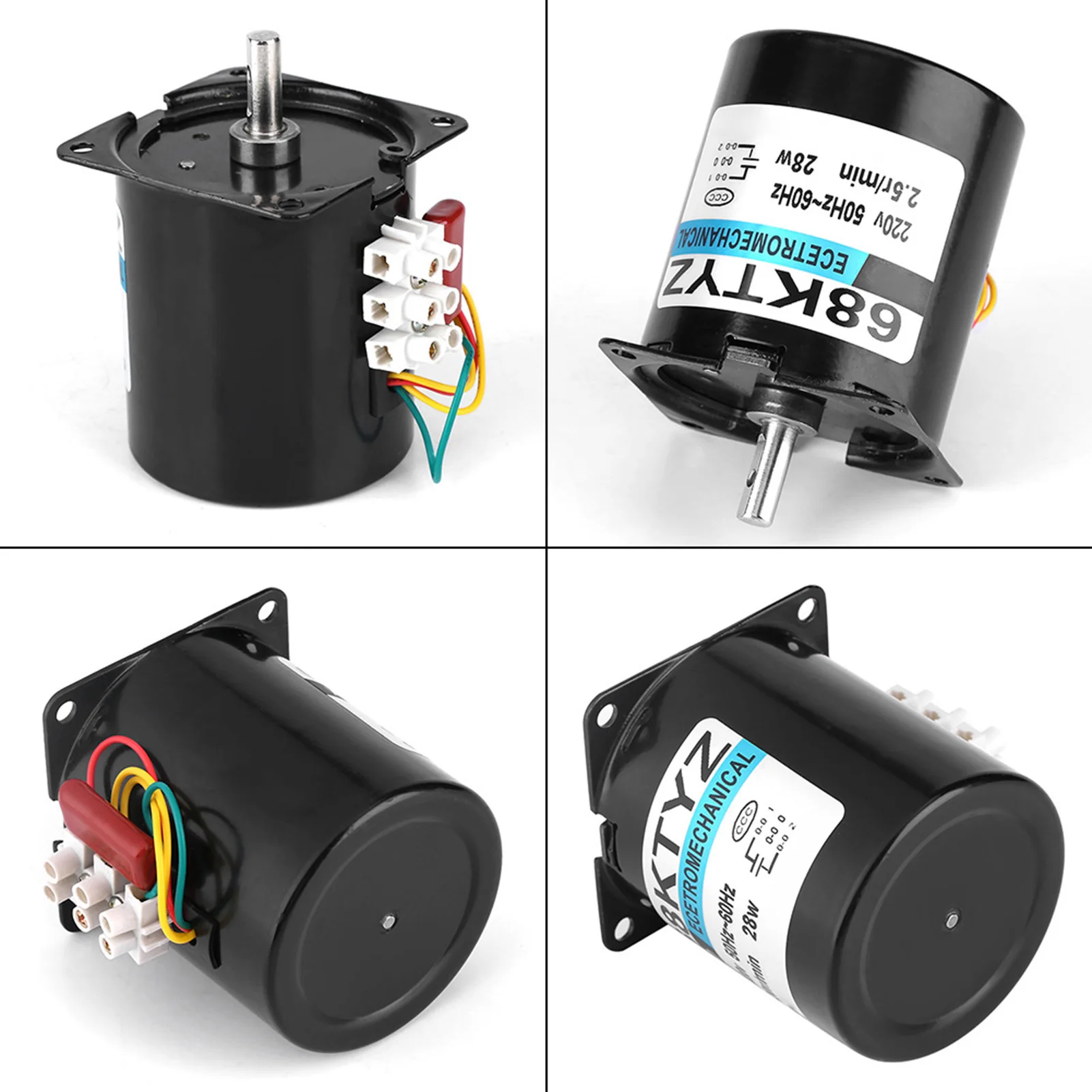 Synchronous Motor 220v XD68KTYZ-AC S1 AC220V 28W 2.5 20 30 110r min Permanent Magnet Synchronous Gear Motor Cw CCW
