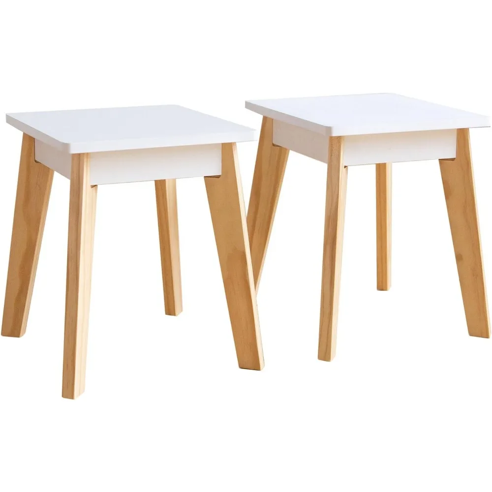 Kinder Kunst En Ambachten Tafelset Voor Jongens En Meisjes, Midden Eeuw Modern Design Tafel Omvat Twee Krukken