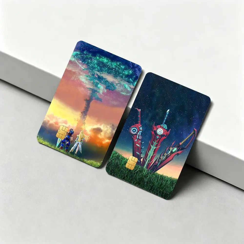 Game X-Xenoblade Cool Chronicles-S HD Waterproof Card Skins Protective Stickers for Credit Bank Game Cards