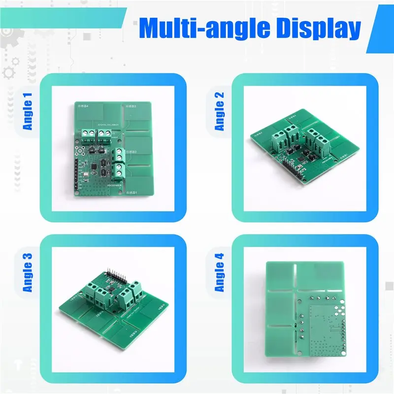 B03B-Gesture Recognition Expansion Module 1PCS FDC2214 Capacitance Sensor Module 4-Channel