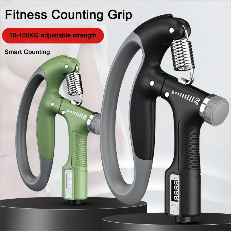 10-100Kg Adjustable Heavy Gripper Fitness Hand Exerciser Grip Wrist Training Increase Strength Spring Finger Pinch Expander