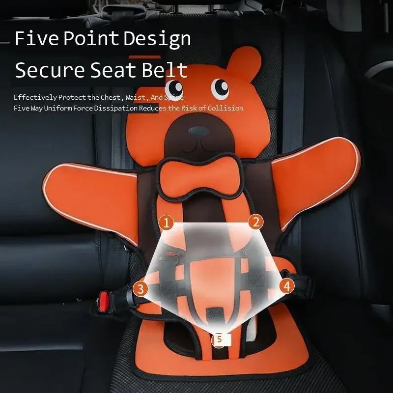 Criança Car Seat Cushion, Baby Safety Seat Belt Fixação Almofada, Ideal para Vários Tipos de Veículos, Portátil e Fácil de Usar