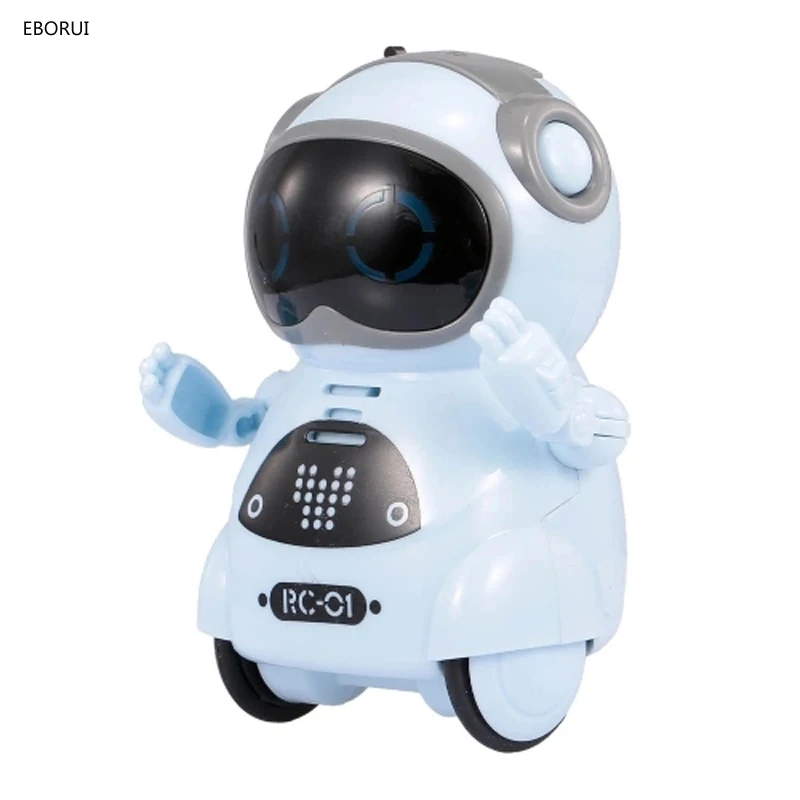 EBORUI 939A Mini Robot Pocket Robot for Kids with Interactive Dialogue Conversation/ Voice Recognition/Chat Record/Singing Gift