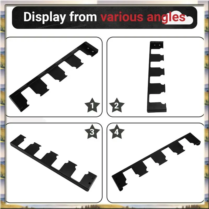 

AA46 HOT-Effortless Боковое хранилище батарей 4-слотовый держатель батареи Ящик для инструментов Расширительный кронштейн Черный