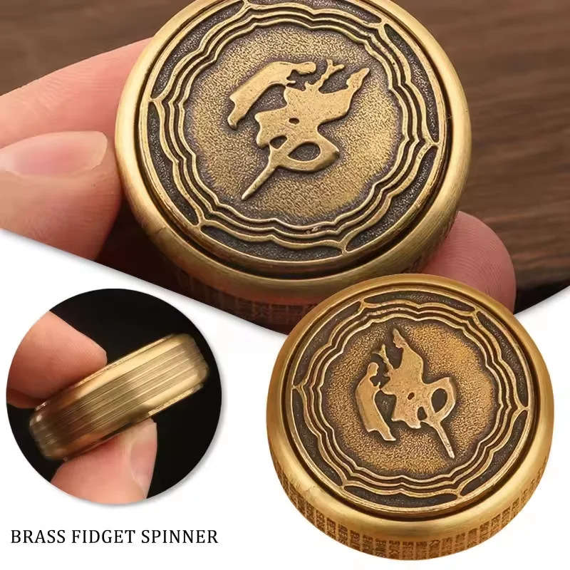 fidget-spinner-de-metal-edc-para-adultos-com-sutra-do-coracao-em-latao-e-buda-giratorio-dupla-face-para-alivio-de-estresse-e-ansiedade-brinquedo-de-mao-zen-para-mesa