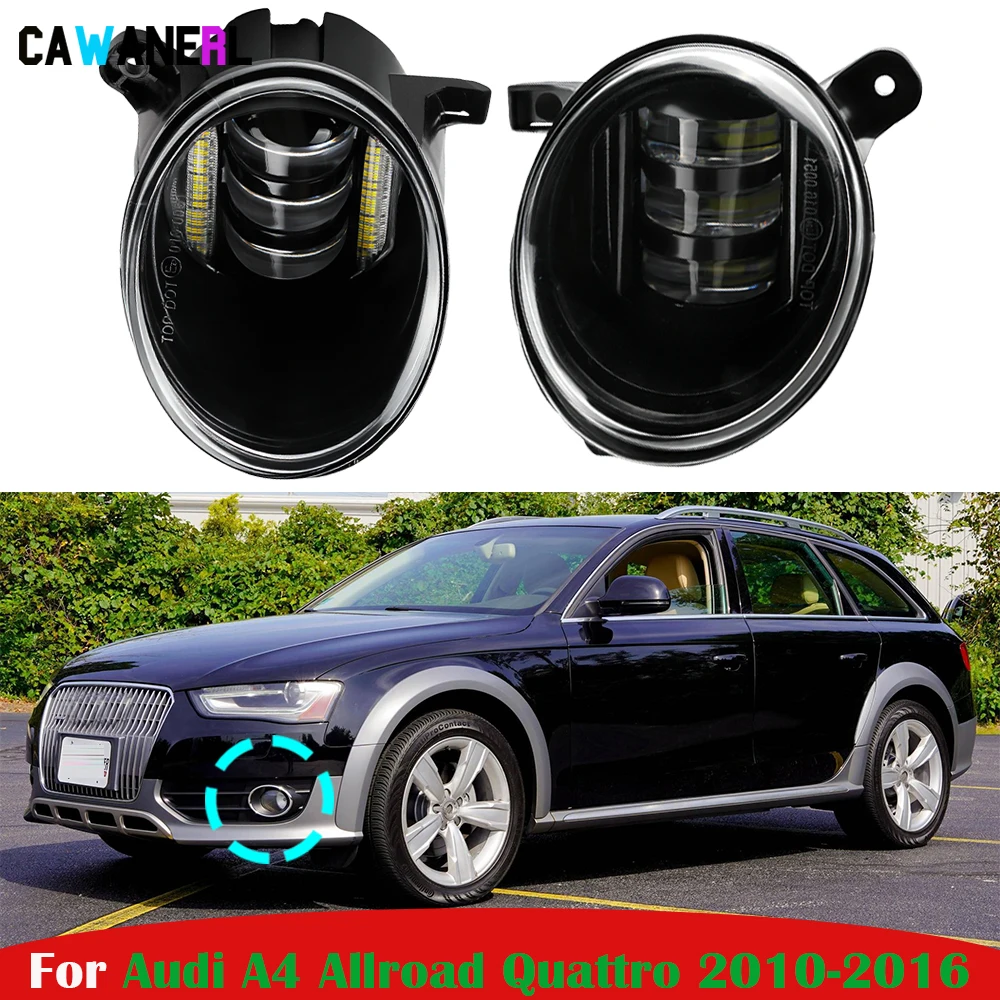 

2 X 30W H11 Car Right + Left LED Fog Light Daytime Running Lamp DRL Accessories For Audi A4 Allroad Quattro 2010-2016