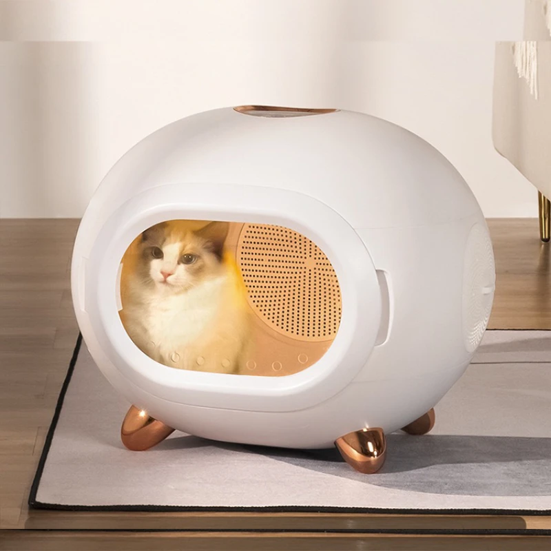 

Сушилка для домашних животных, бытовая сушилка для ванны для кошек, маленькая бытовая полностью автоматическая интеллектуальная сушилка для кошек