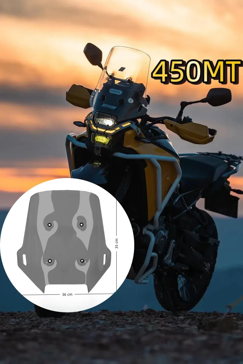 

For CFMOTO 450MT MT 450 2024 Motorcycle Windshield Heightening Windscreen Wind Deflector Cover Screen Front Fairing Accessories