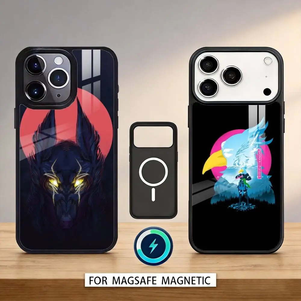 

Anime S-Shangri La F-Frontier Phone Case Magnetic For iPhone17 16 15 14 13 12 Pro Max For Magsafe Wireless Charging Cover