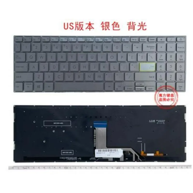 

US silver keyboard for ASUS M5100U FL8850I FL8850D V5050E V5050EA S5600 V5100E