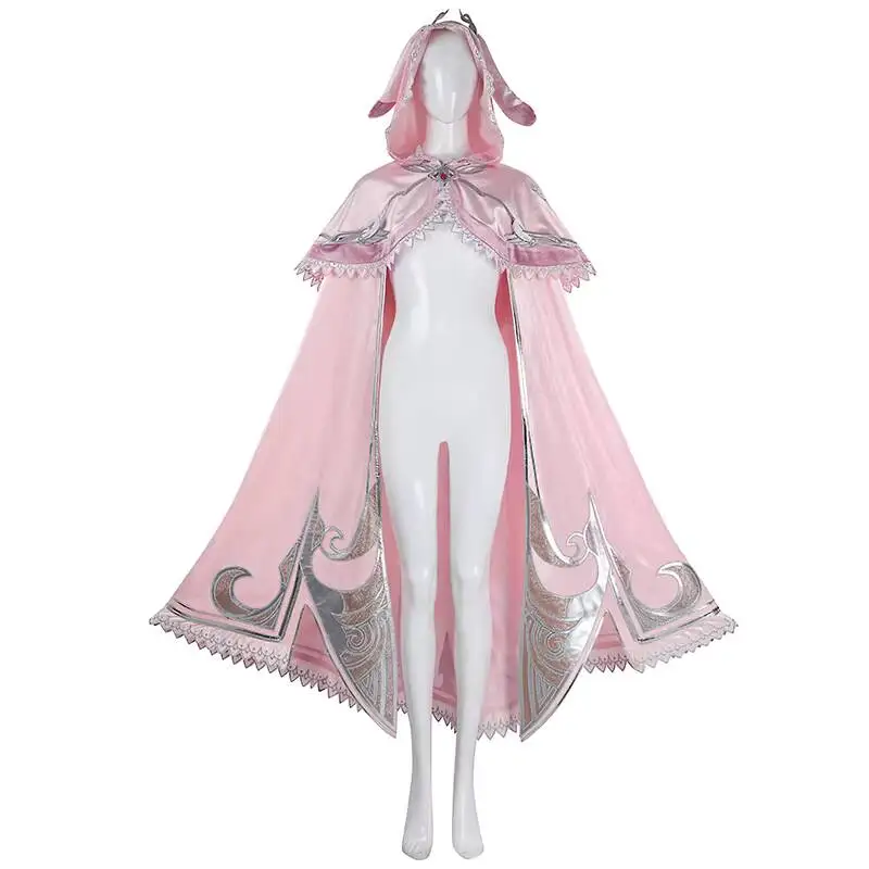 Nado Pink Cosplay Costume Rabbit Ear Cape Five-Year Xiaowu Promise Cosplay Cute Xiaowu Outfit Customized G5603 view 5