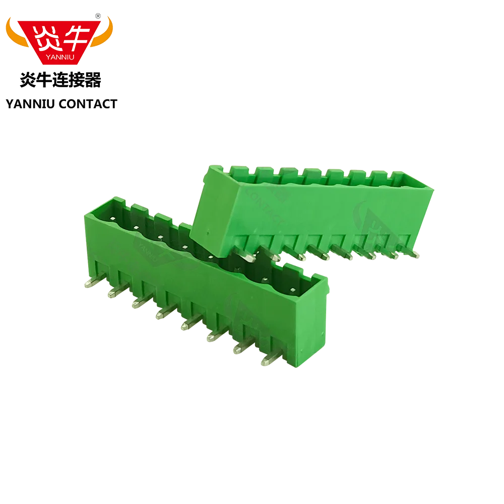 10Pcs 2EDGRC 5.08 2P ~ 12P Green  PCB CONNECTOR PLUG-IN TEMINAL BLOCK 5.08mm 2PIN ~ 12PIN MSTBA 2,5 G HOENIX DEGSON YANNIU