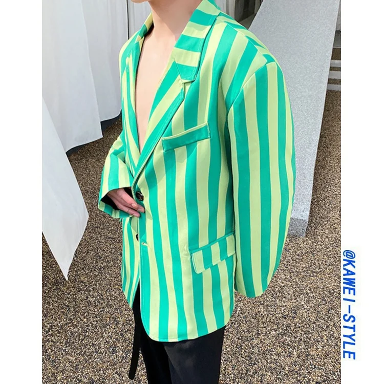 

een Stripes Men's Women's Hip Hop Sle Suit Jaet Casual High Street Faion Original Design Spring Autumn Winter Outerwear