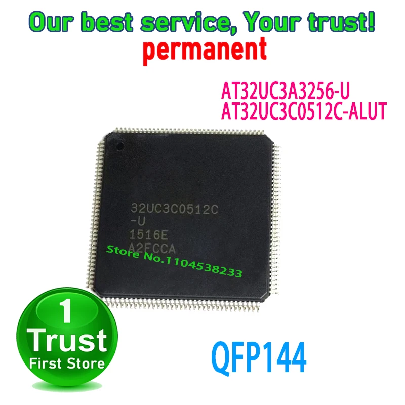 1PCS/LOT AT32UC3A3256-U AT32UC3C0512C-ALUT QFP144 NEW and Original in Stock