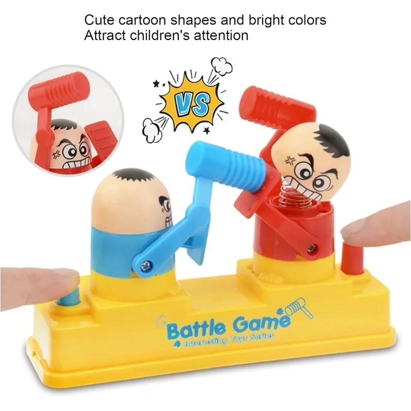 

Kids Hammer Toy, Interactive Hammer Battle Family Reflex Game Toy for Kids, Family Bonding Game Parent Child Fighting Game
