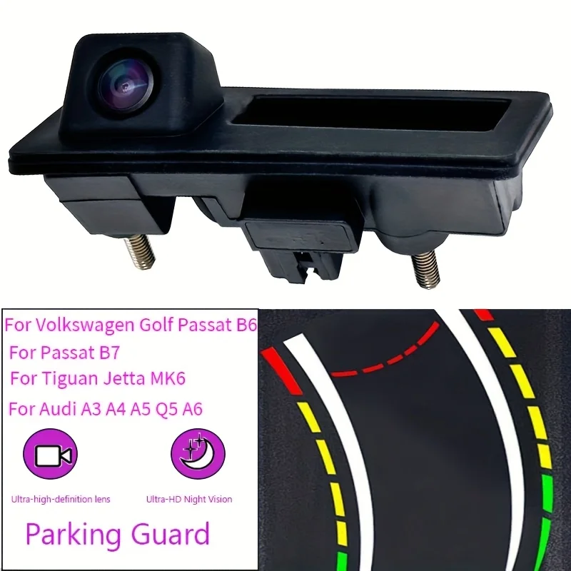 170° Wide Angle Rear View Camera for Volkswagen Golf Passat B7 B6, for Tiguan Jetta Mk6 - HD Night Vision Parking Guard Camera