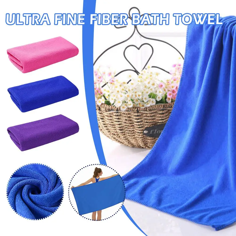 

Super Large Microfiber Bath Towel Soft High Absorption Non-linting Thickened Quick-drying Towel Yoga And Sports Towel Swimm X3B5