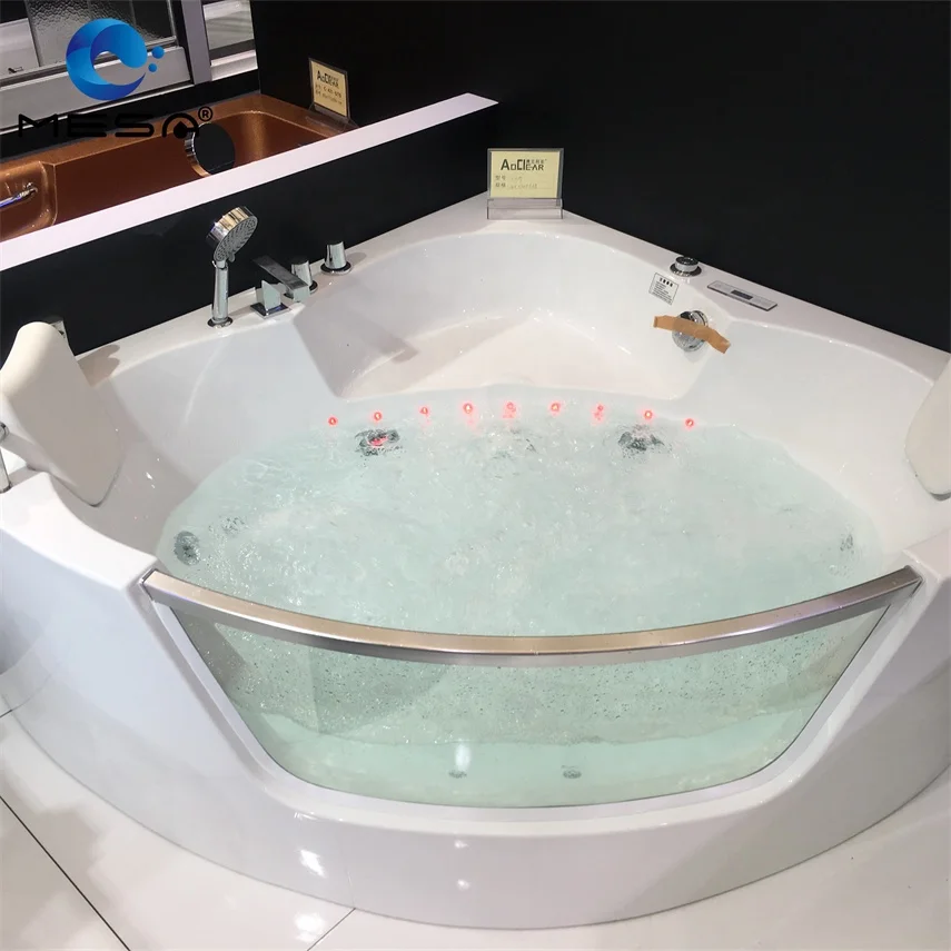 Cheap Acrylic Double Two Person Whirlpools And Massage Bathtubs