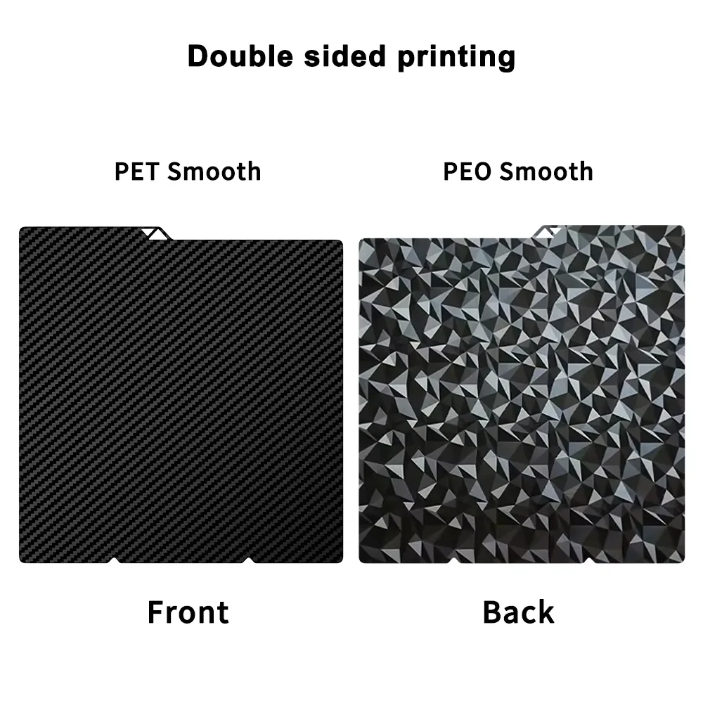 For Anycubic Kobra S1 Plate Pei Sheet 264x276mm Textured Kobra X Combo Build Plate Double Sided PEO PET Kobra S1C build Plate image 3