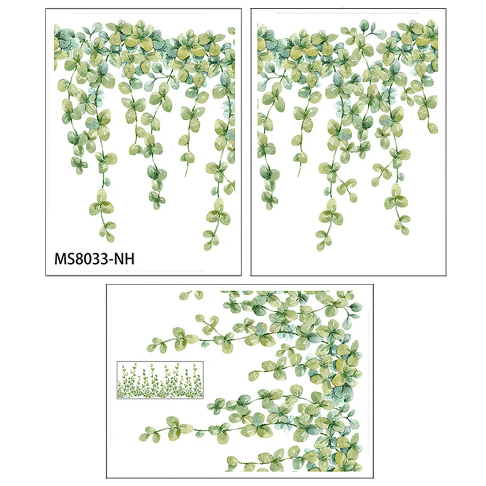 

1Set Leaf Wall Stickers Removable Decals for Living Room Bedroom Kitchen Home Decoration PVC Easy to Apply