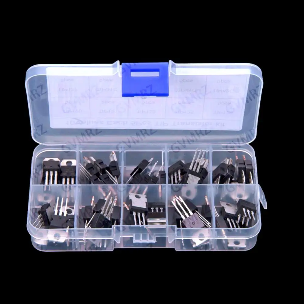 Picture 4: 10Values To-220 TIP126 TIP127 TIP31C TIP32C ​​Each 5PCS Transistors TIP121 TIP120 TIP122 TIP125 TIP41C TIP42C
