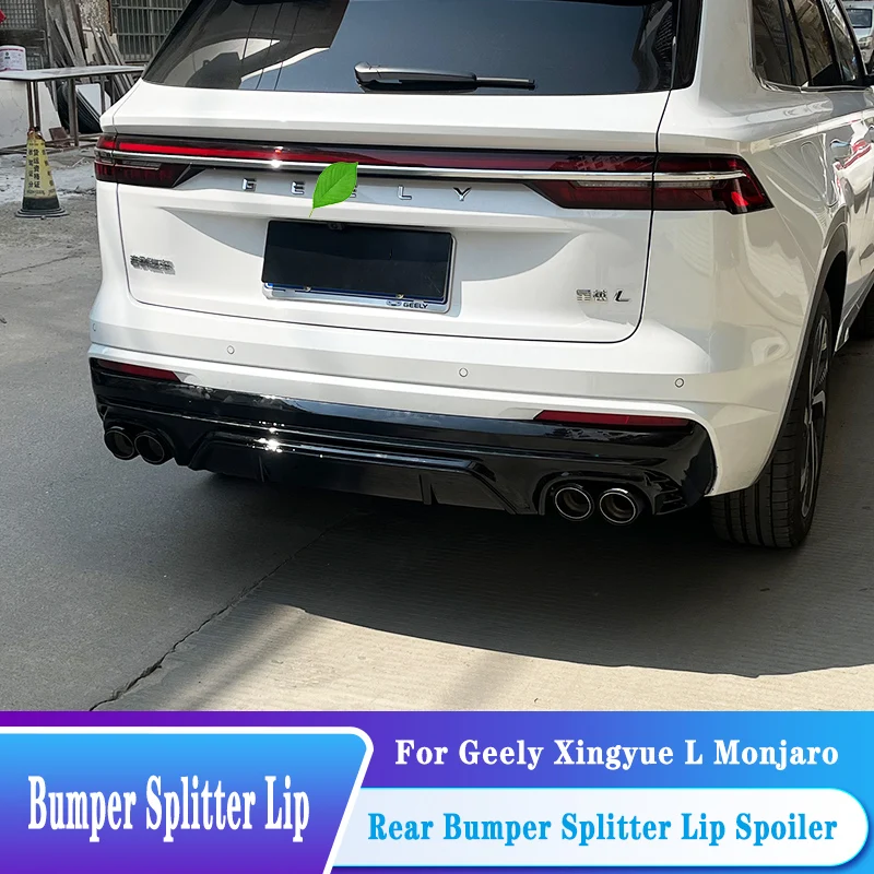 

For Geely Xingyue L Monjaro 2019-2023 Car Rear Bumper Diffuser Splitter Lip Spoiler Monjaro Tuning Exterior Body Kit Accessories