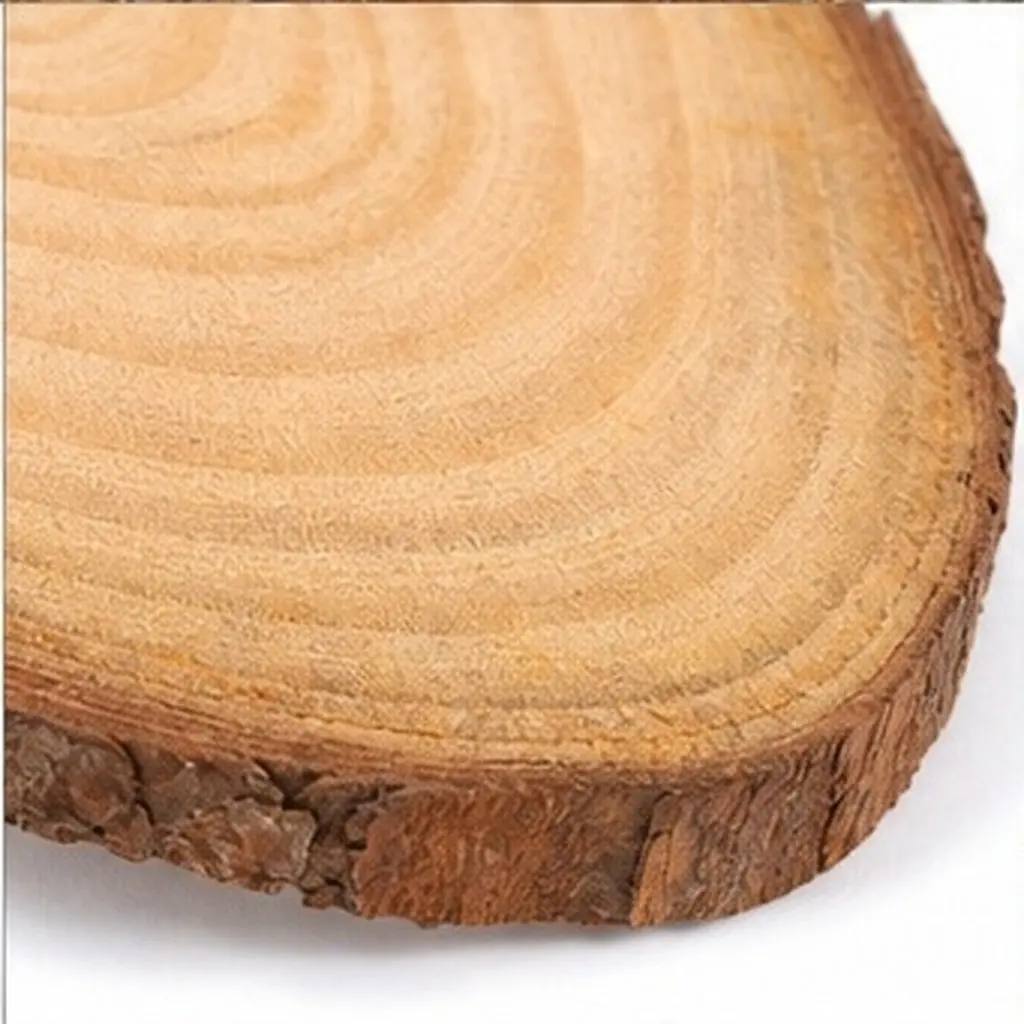 2Pcs Wood Stepping Stones Oval Shape Outdoor Garden Pathway Walkway Decorative Patio Landscape Stones Garden Pathway Walkway