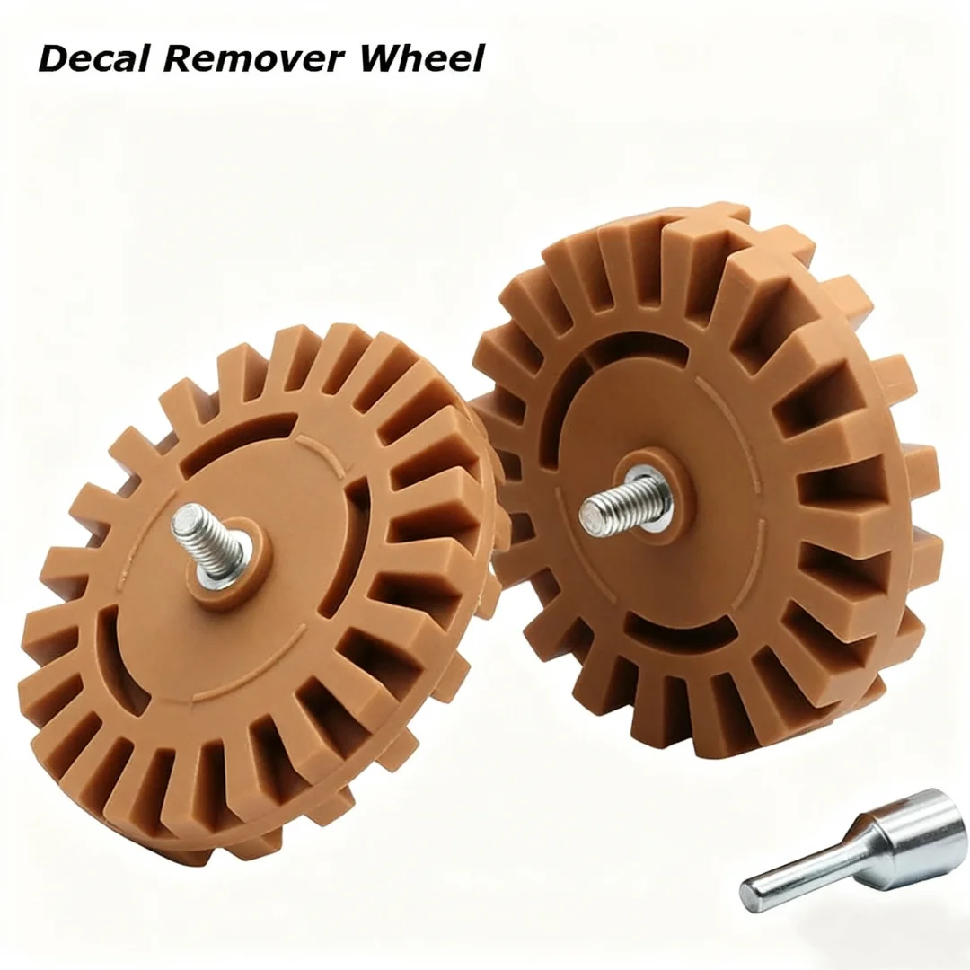 100mm Decal Remover Wheel 4 Inch Car Eraser Wheel Paint Repair Rubber Effective Pad Remove Vinyl Decals Pinstripes With Dril