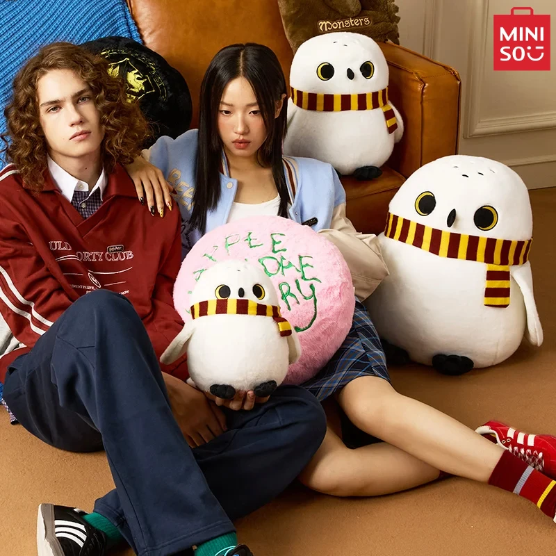 

MINISO Гарри Джеймс Поттер-шарф Хедвига кукла милая плюшевая подушка украшение для дивана детская игрушка подушка Рождественский подарок
