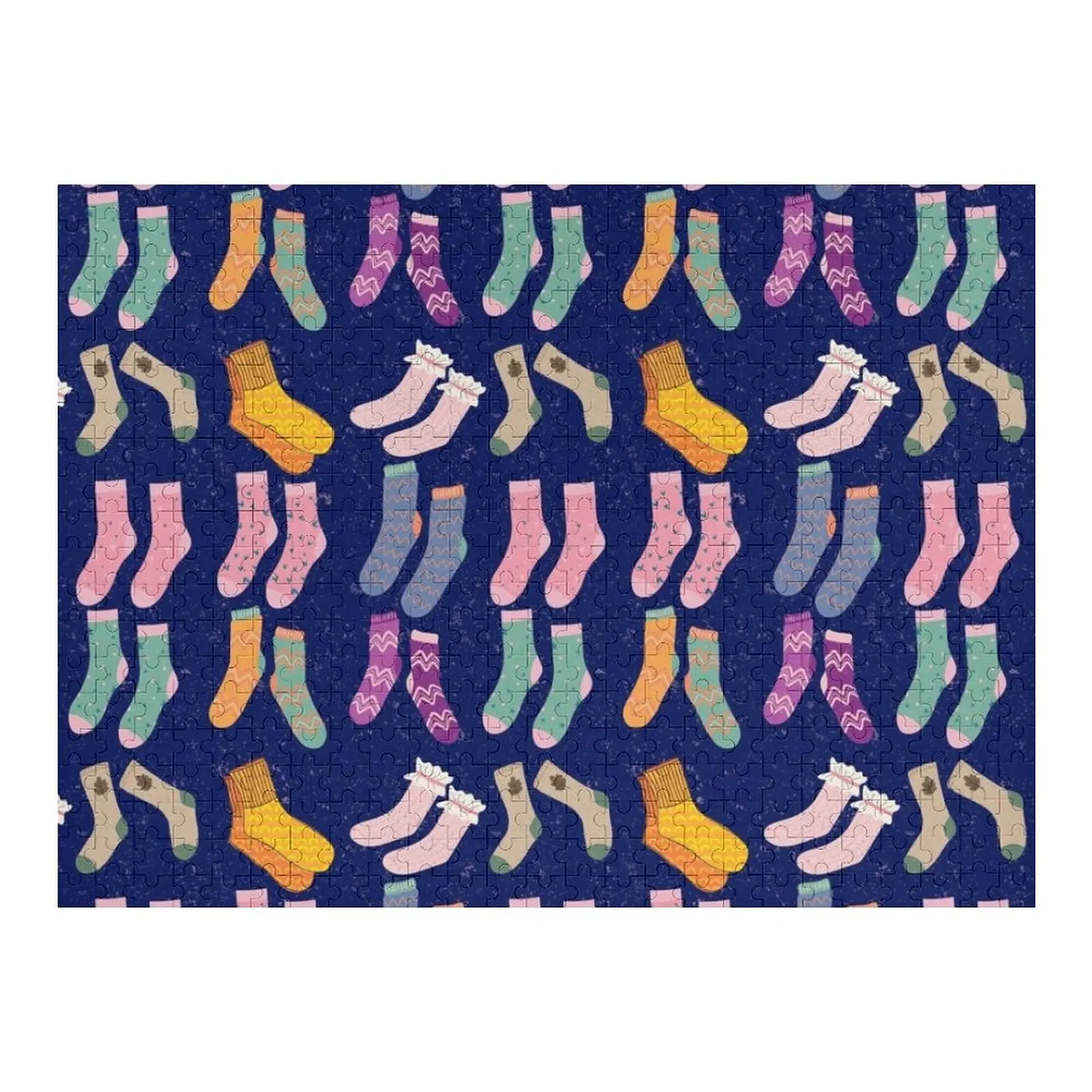 

Socks world Jigsaw Puzzle Custom Name Child Toy Wooden Animal Personalised Puzzle