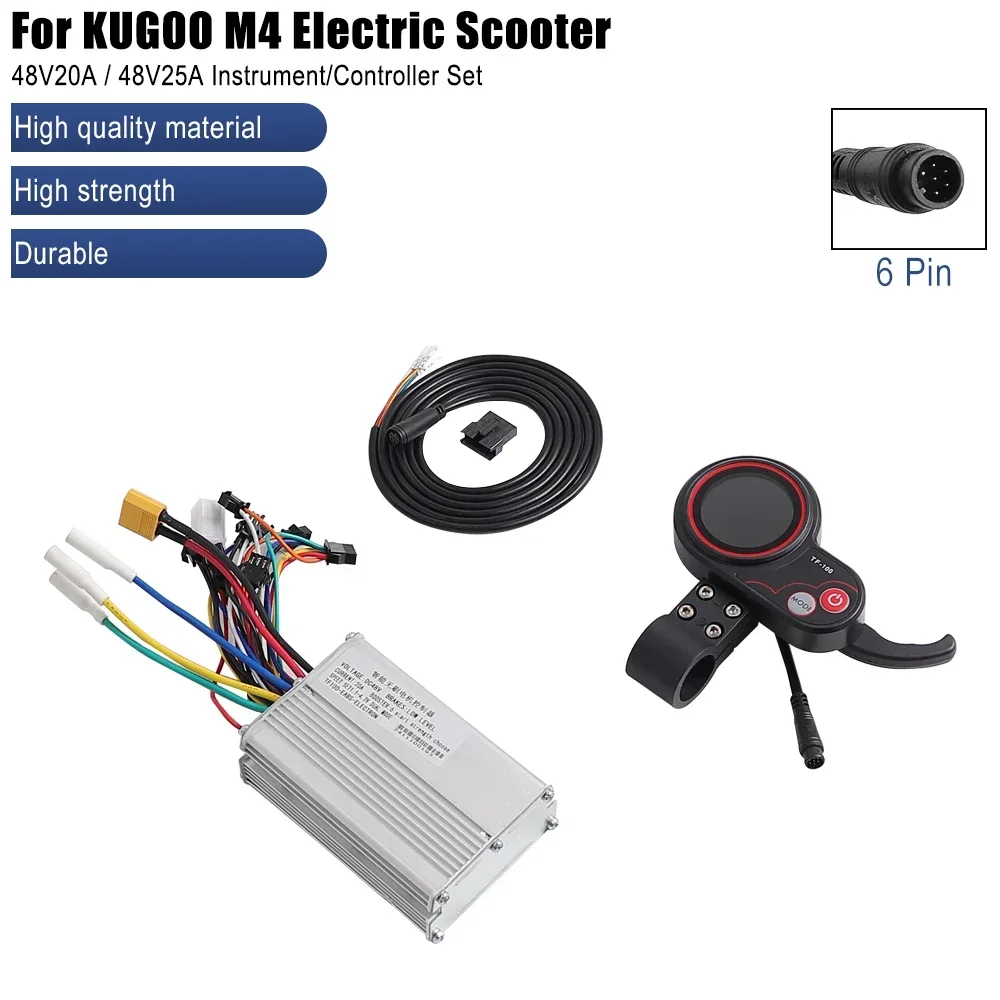 

48V 20A 25A Brushless Motor Sine Wave Universal Controller for Kugoo M4 Electric Scooter 6Pin TF-100 LCD Display Throttle Kit