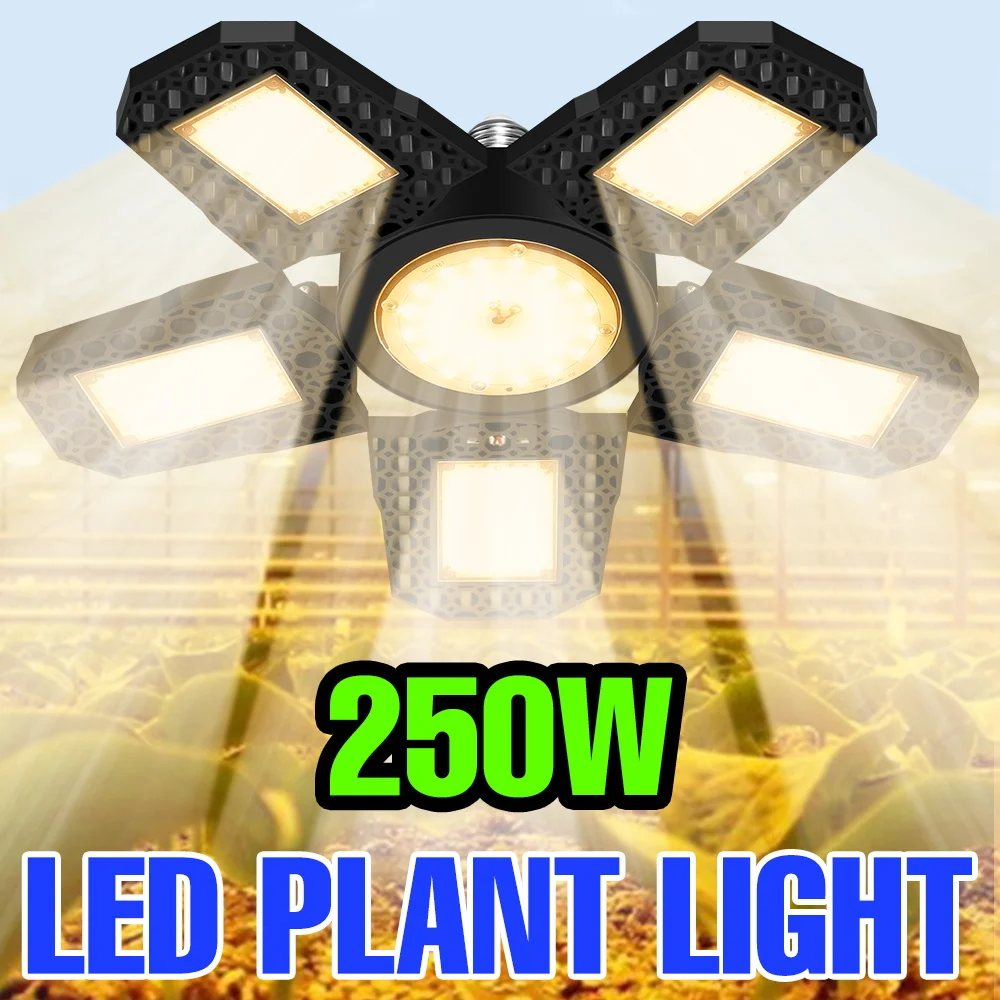 250W LED Plant Grow Light Bulb Full Spectrum Hydroponics Cultivation Lamp For Indoor Greenhouse Tent Growth Box Tomato Vegetable