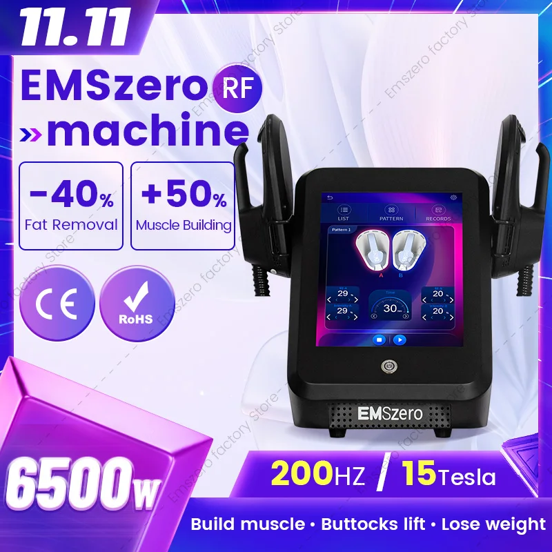 

6500w ems rf machine Professional EMSzero NEO Machine EMS Body Slimming Sculpting Double 11 Sales Fat Burning Nova Weight Lose