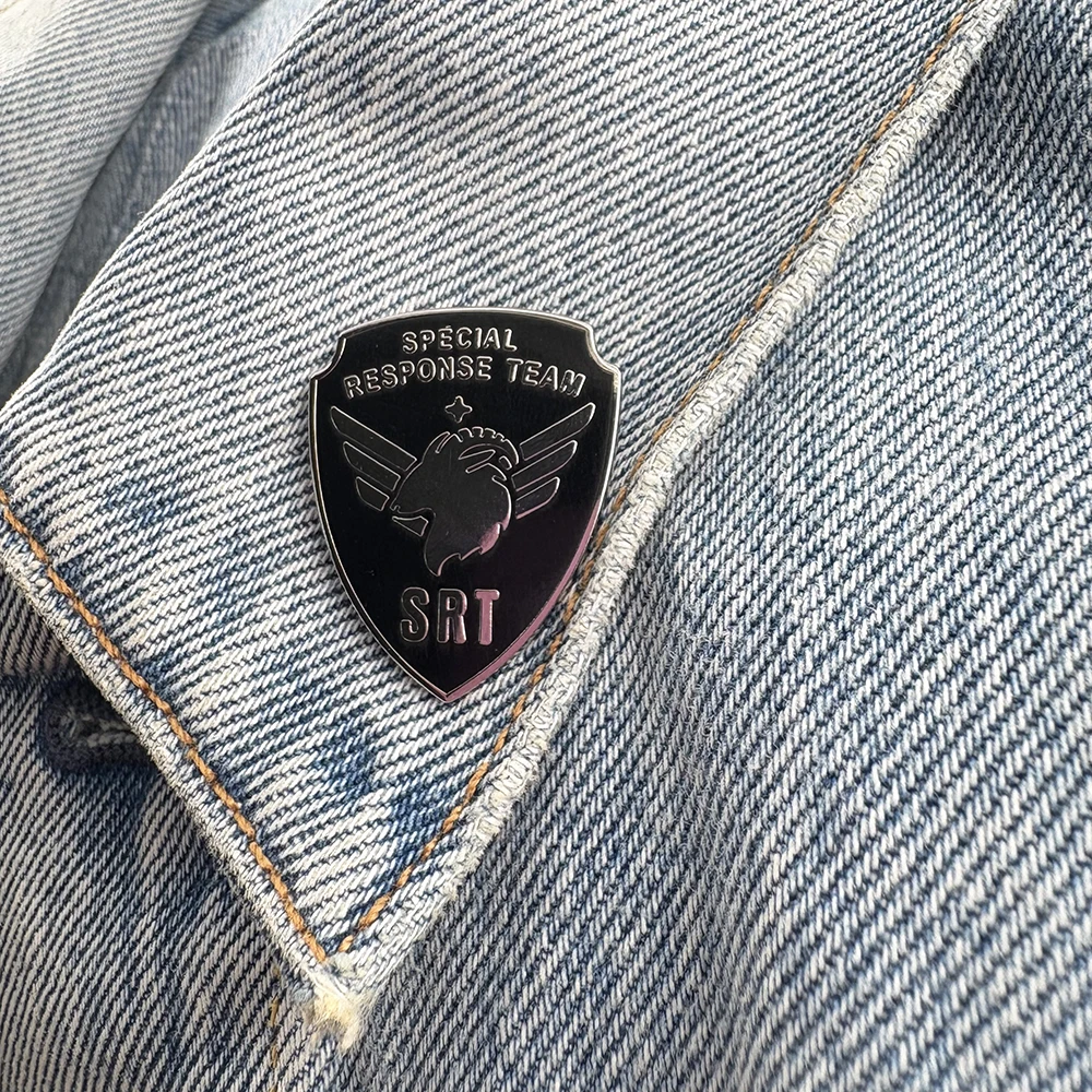 Azure Archives Academy Logo Enamel Pin Srt Special Response Team Game Peripheral Series Brooch Badge Fans Gift Accessories Colle view 5