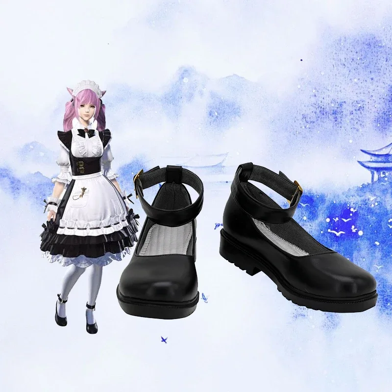 

Game Final Fantasy VII Custrel Cosplay Shoes Boots Props Halloween Party Role Play Custom Made Aksesori