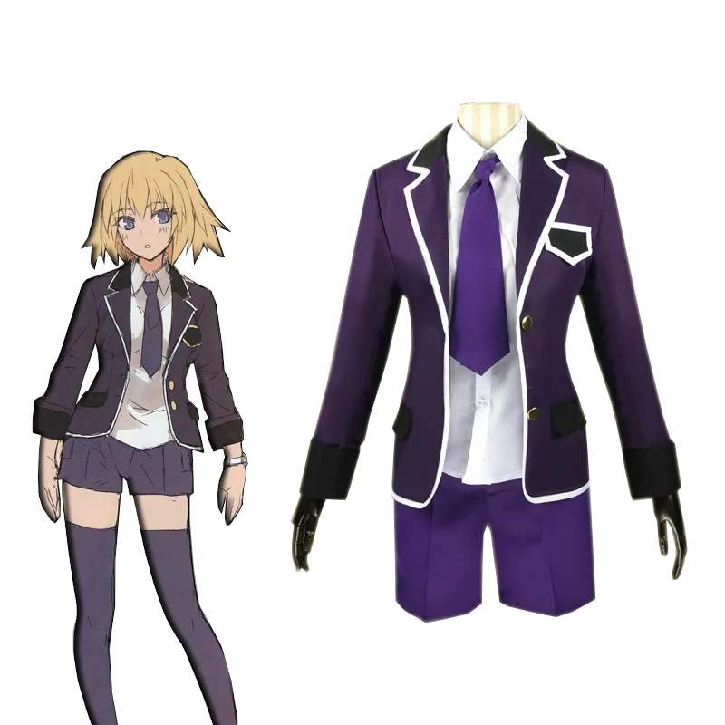 

Игра Fate/Grand Order Жанна д'Арк костюмы для косплея школьная форма повседневная одежда пальто для взрослых рубашка шорты галстук наряды