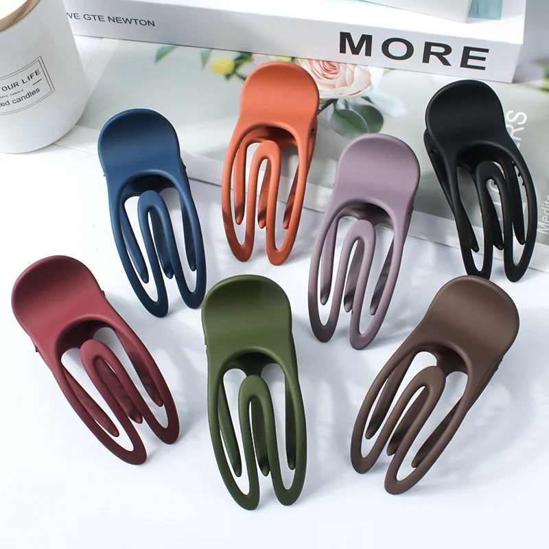 

Korea Rubber Color Duckbill Clips U Shape Hairgrip Transparent PC Plastic Bang Hairpin Fringe Side Hair Clip Women Headwear