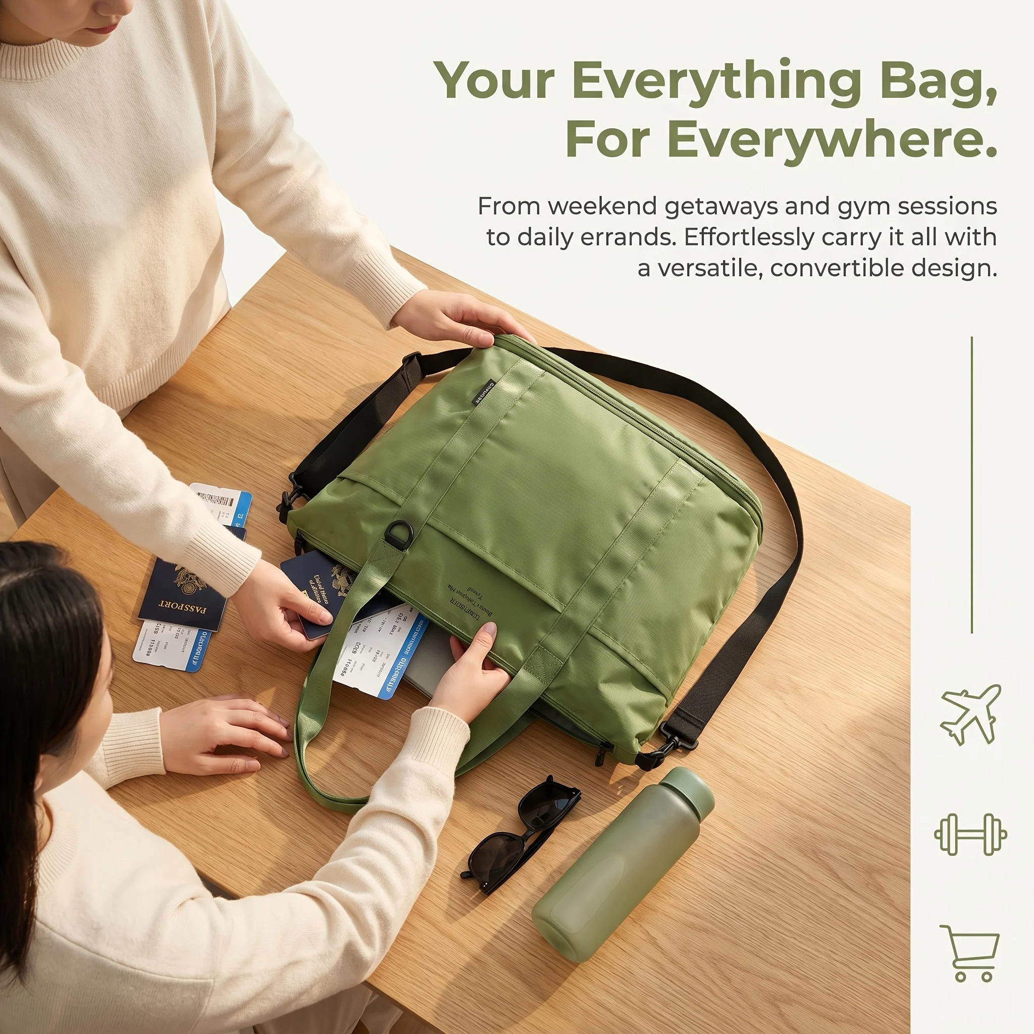 Bolsa de viagem dobrável 2 em - Pilates Yoga Bag avaliação e preço