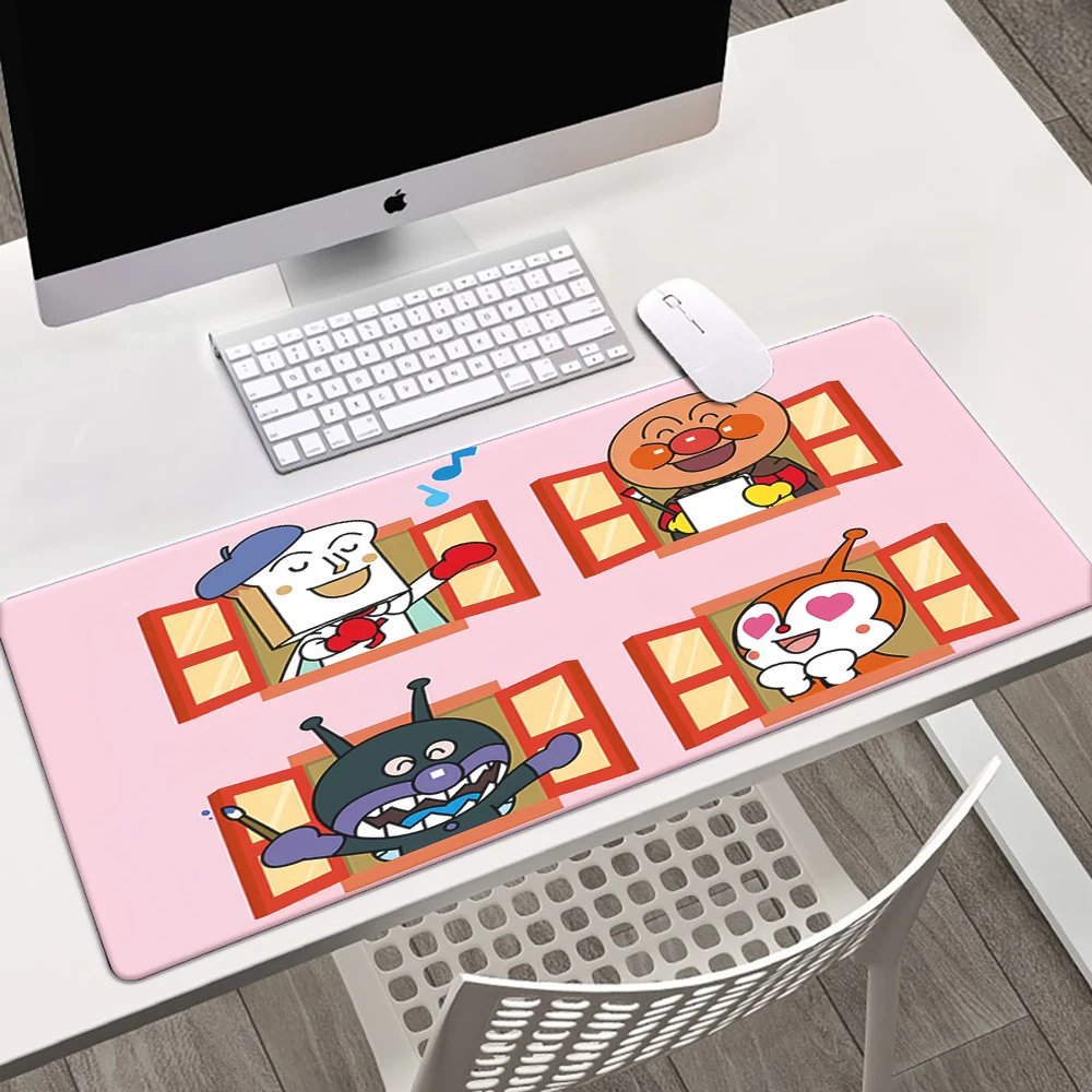 Mousepad Classic Anpanman cartoon Cute Pad Keyboard Gaming Accessories Mouse Mats Game Office Computer PC Gamer Laptop Desk Mat