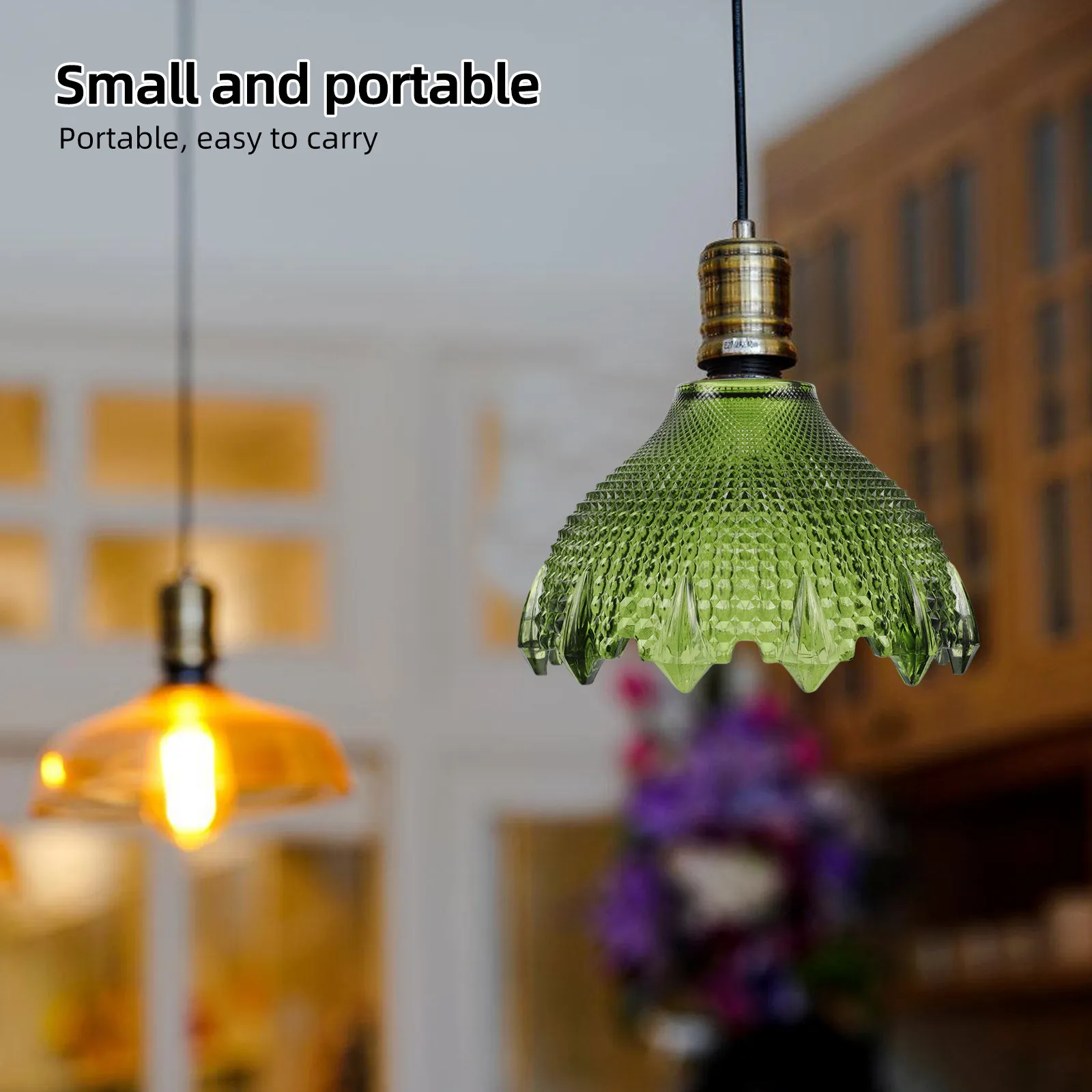 

Replacement Glass Shades for Pendant Lights Small Vintage Style Lamp Cover Japanese Room Decor Lighting