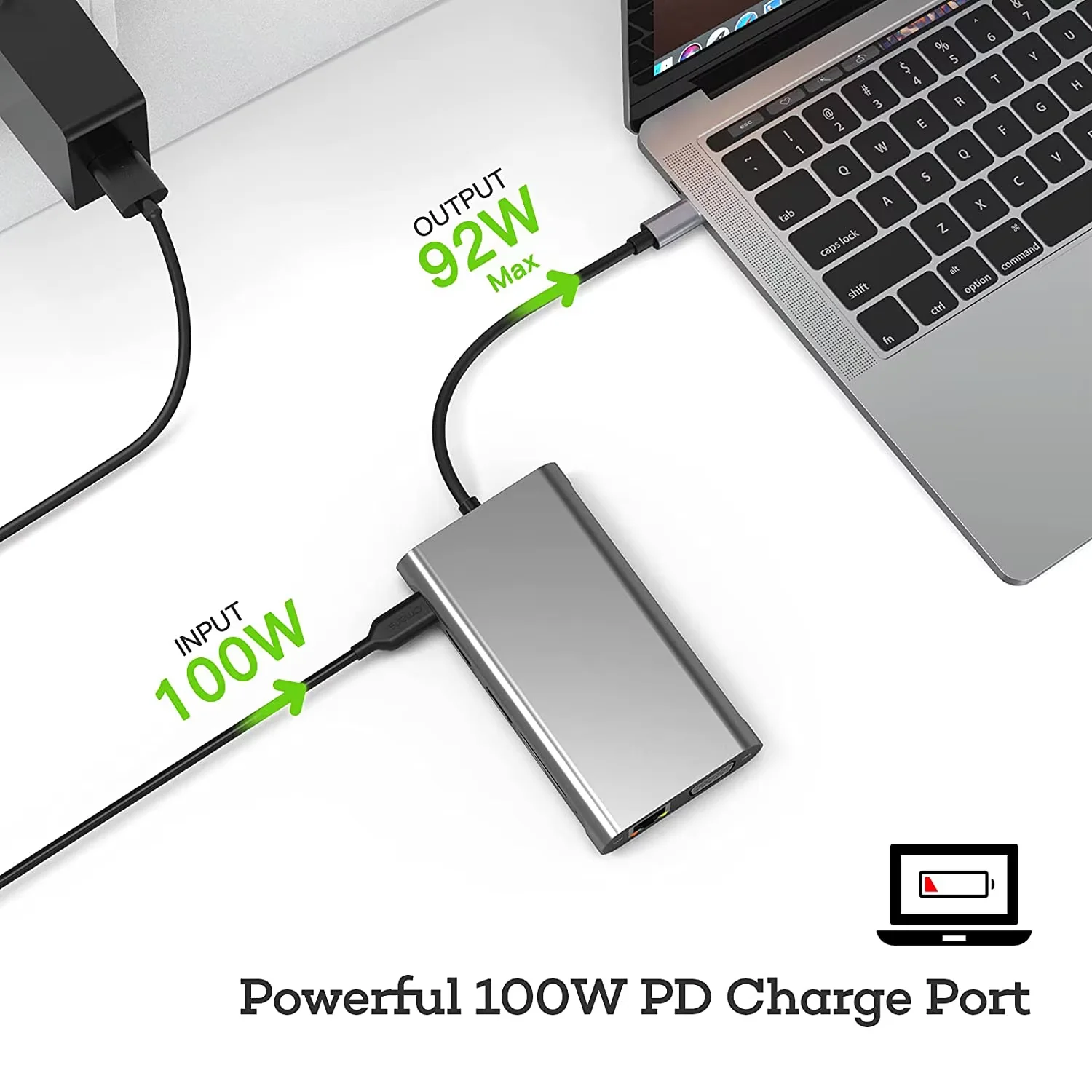 11-в-1 4K USB C 3.0 HUB Type C — HDMI-совместимый адаптер USB 3.0 Type C HUB Dock PD 87 Вт USB C Splitter для MacBook Pro Air