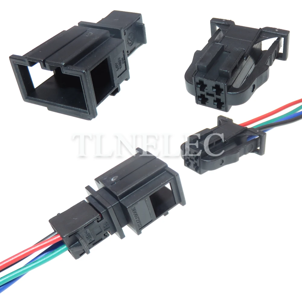 4 Pin Way Car Wire Cable Socket With Wires Automobile Taillight Unsealed Connector 3B0972732 3B0972722