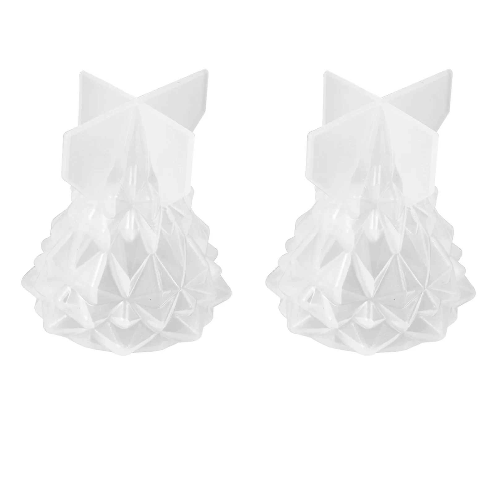 

2 Pcs Christmas Tree Silicone Mold Crafts for DIY Making Supplies Accessory Molds Use Holiday