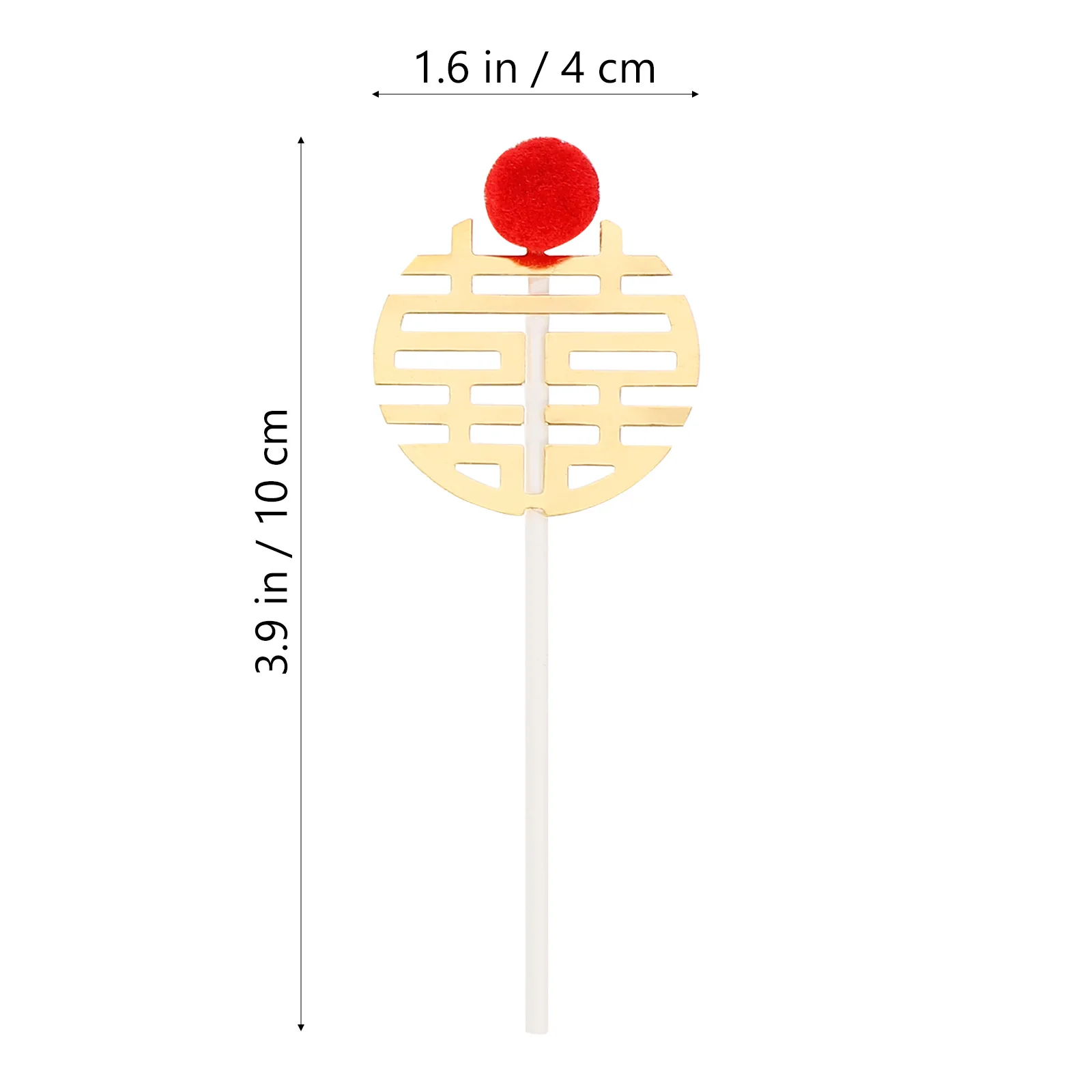 

30pcs Cake Toppers Insert Chinese Style Wedding Anniversary Engagement Decor Baking Accessories Romantic Decoration