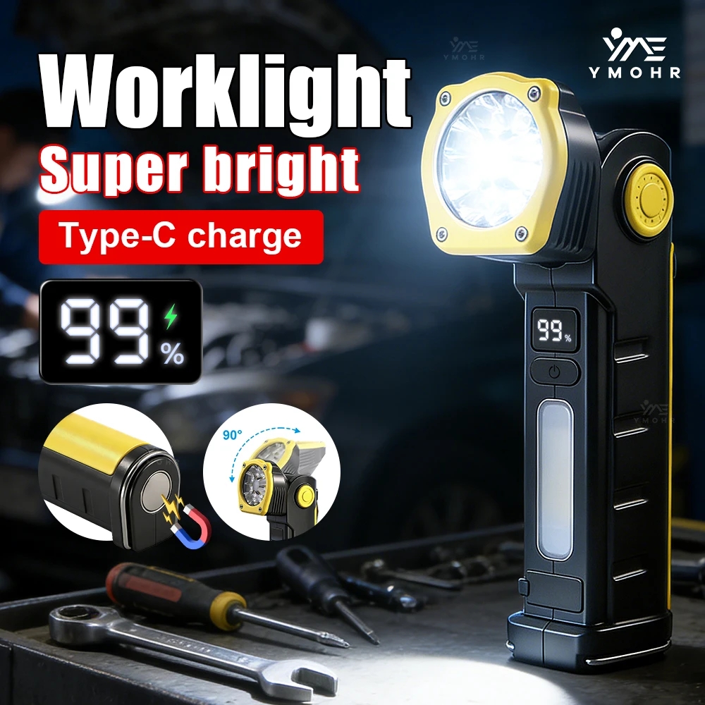 

Уличный светодиодный фонарь, многофункциональный перезаряжаемый светодиодный фонарик с клипсой, магнитный фонарь, рабочий светильник, кемпинговый фонарь, фонарь для ремонта автомобилей