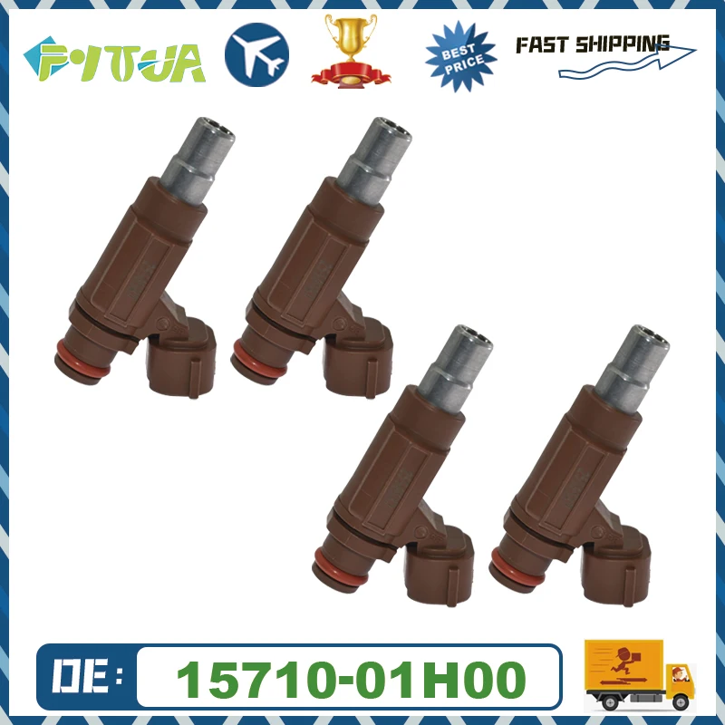 

4PCS Fuel Injector 15710-01H00 For SUZUKI GSX-R600 GSX-R750 2006-2009 GSXR750 GSXR600 2006-2009