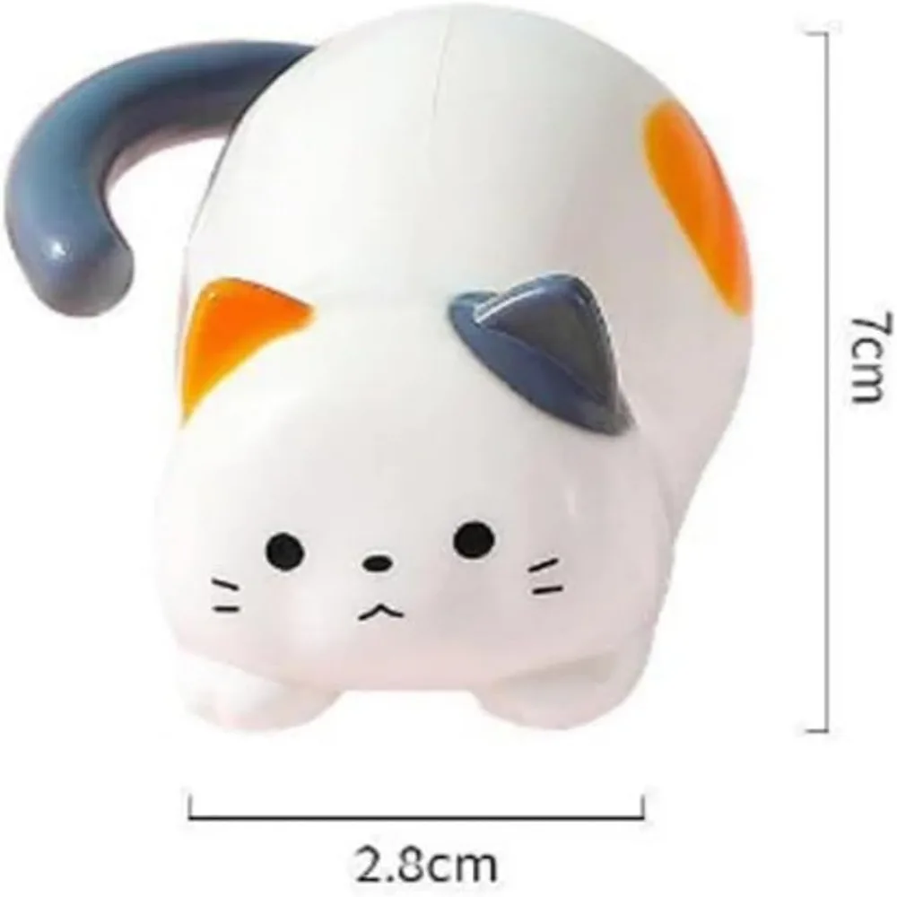 New Cute Rolling Cat Toy Stress Relief Plastics Clockwork Kitten Movable Toy Fidget Windup Kitten Stress Relief Toy Home
