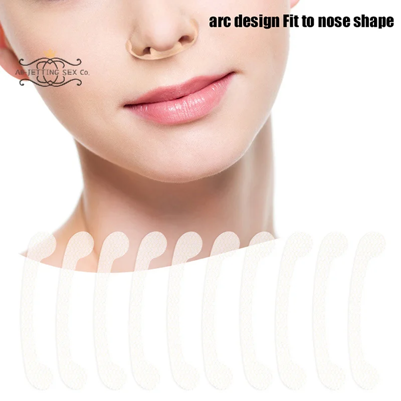 Parche de ala de nariz retráctil para Cosplay, pegatinas de nariz retráctil, Invisible, adelgazante, alas de belleza finas, herramientas de maquillaje de nariz estrecha para mujer