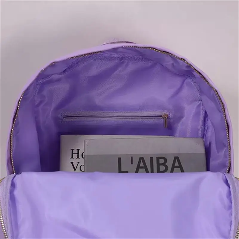 자가 접착 패치 배낭 개인 맞춤형 배낭 나일론 어린이 학교 가방 책 신학기 편지 어린이 남아 여아 학생 선물